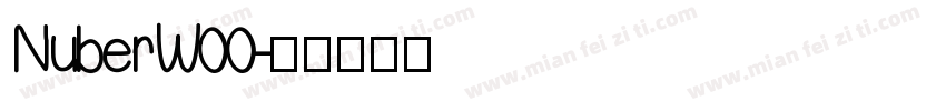 NuberW00字体转换