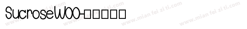 SucroseW00字体转换