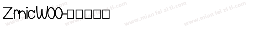 ZrnicW00字体转换