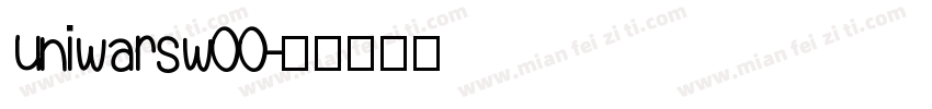 uniwarsw00字体转换
