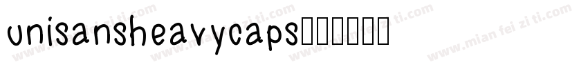 unisansheavycaps字体转换