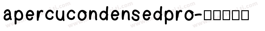 apercucondensedpro字体转换