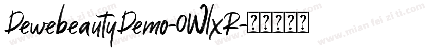 DewebeautyDemo-0WlxR字体转换