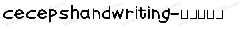cecepshandwriting字体转换