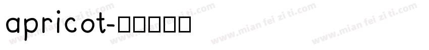 apricot字体转换