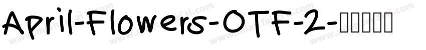 April-Flowers-OTF-2字体转换