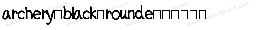 archery_black_rounde字体转换