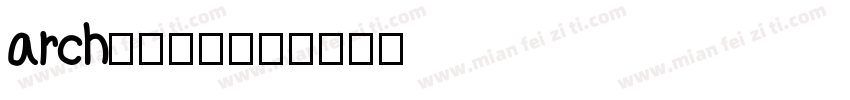 arch安装字体字体转换