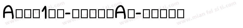 Aria1mt-REGULAR字体转换