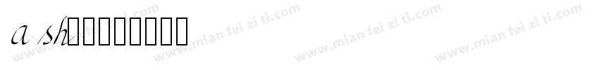 ash字体字体转换