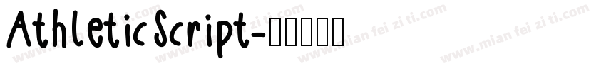 AthleticScript字体转换