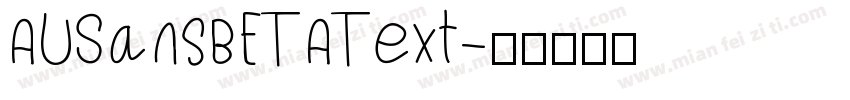 AUSansBETAText字体转换