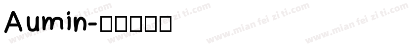 Aumin字体转换