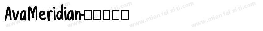 AvaMeridian字体转换