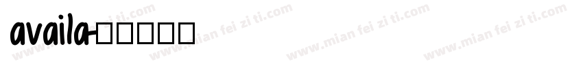 availa字体转换