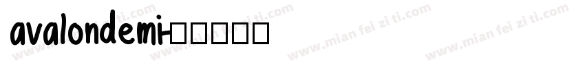 avalondemi字体转换