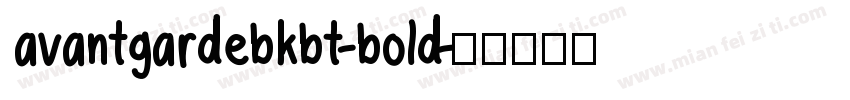 avantgardebkbt-bold字体转换