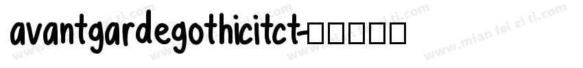 avantgardegothicitct字体转换