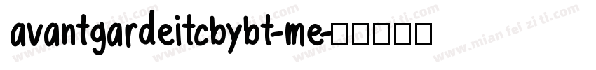 avantgardeitcbybt-me字体转换