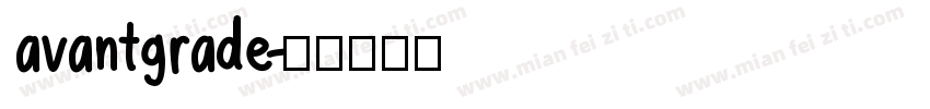 avantgrade字体转换
