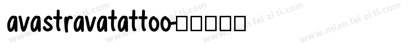 avastravatattoo字体转换