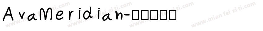 AvaMeridian字体转换
