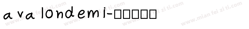 avalondemi字体转换