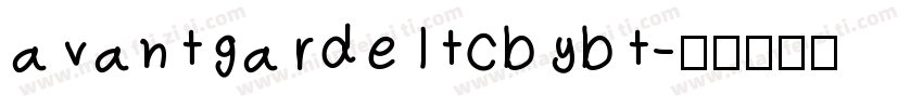 avantgardeltcbybt字体转换