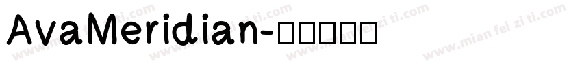 AvaMeridian字体转换