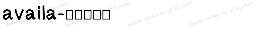 availa字体转换