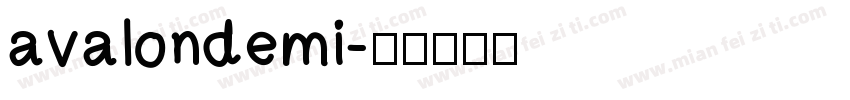 avalondemi字体转换