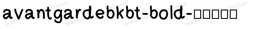 avantgardebkbt-bold字体转换