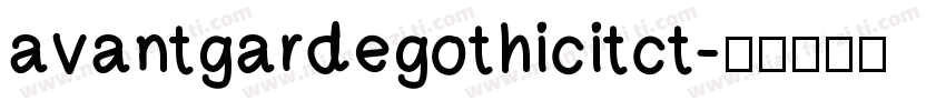 avantgardegothicitct字体转换