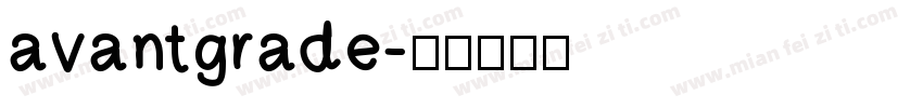 avantgrade字体转换