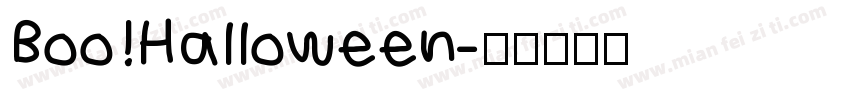 Boo!Halloween字体转换