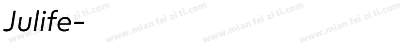 Julife字体转换