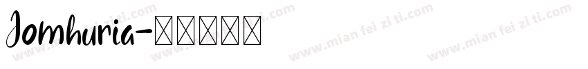 Jomhuria字体转换