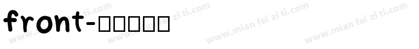 front字体转换