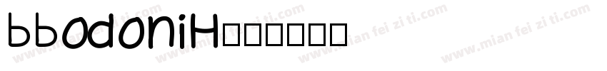 BBodoniH字体转换