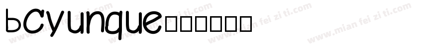 BCyunque字体转换