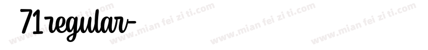 字魂71regular字体转换