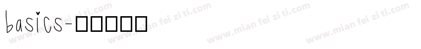 basics字体转换