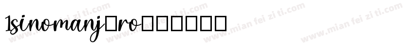 1sinomanj-ro字体转换