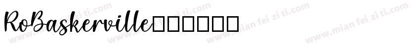 RoBaskerville字体转换