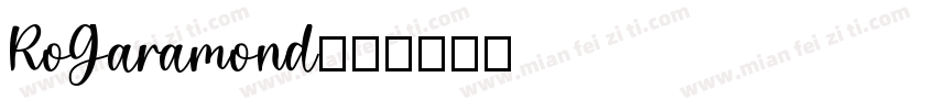 RoGaramond字体转换