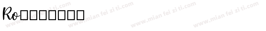 Ro篠字体转换