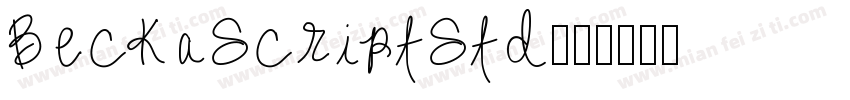 BeckaScriptStd字体转换