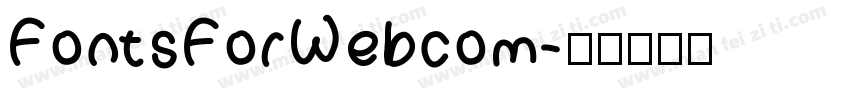 FontsForWebcom字体转换