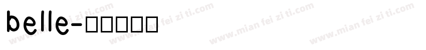 belle字体转换