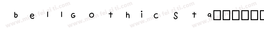 bellGothicsta字体转换